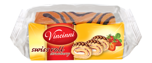 VINCINI SWISS ROLL 250GR CAPSUNI