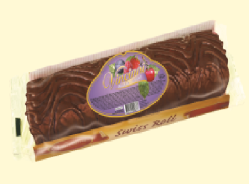 VINCINI SWISS ROLL BLAT NEGRU 300GR CIRESE