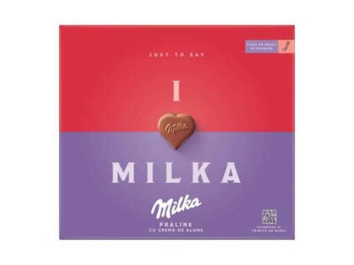 MILKA PRALINE I LOVE 110GR ALUNE