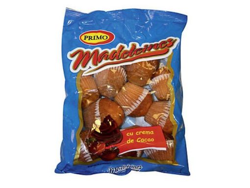 PRIMO MADELAINES 250GR CREMA CACAO