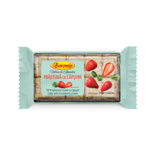 BOROMIR PRAJITURA 250GR CAPSUNI