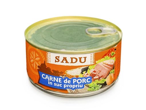 SADU CARNE PORC 300GR IN SUC PROPRIU