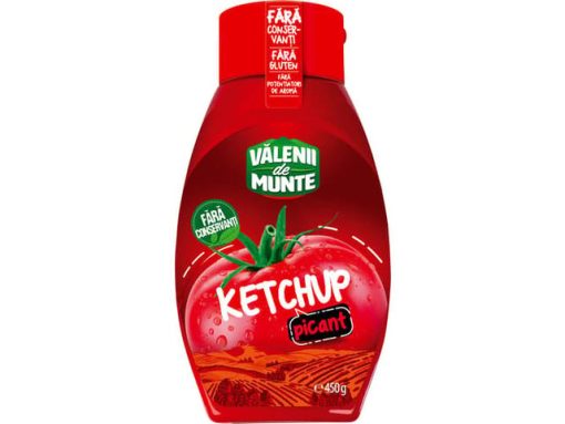 VALENII MUNTE KETCHUP 450G PICANT