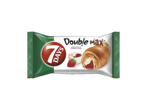 7D CROISSANT DOUBLE 80GR VANILIE/CAPSUNI