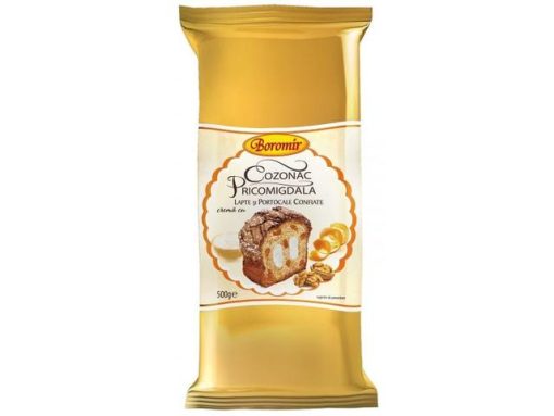 BOROMIR COZONAC PRICOMIGDALA 500G PORTOCALA/LAPTE