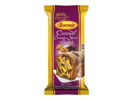 BOROMIR COZONAC 450GR NUCA/STAFIDE