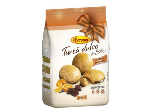 BOROMIR TURTA DULCE SIBIU 200GR PORTOCALE/CIOCOLATA POST