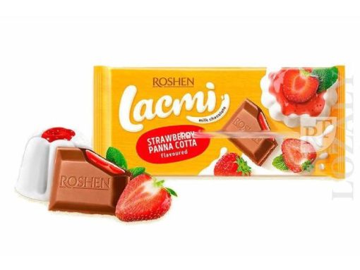 ROSHEN LACMI CIOCOLATA 90GR CAPSUNI/PANNA COTTA
