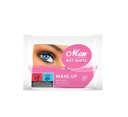 WET WIPES MON MAKE UP WITH ROSE *25B