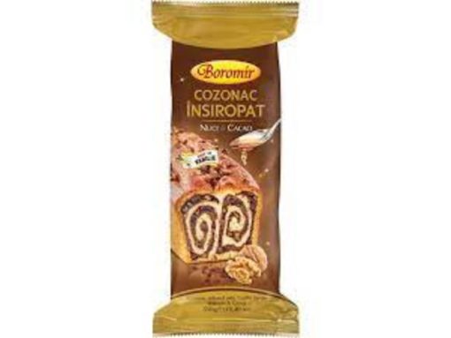 BOROMIR COZONAC INSIROPAT 550GR CACAO/NUCI