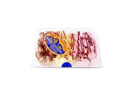 ALPIN TORT 800ML CIOCO/VANILIE/CAPSUNI