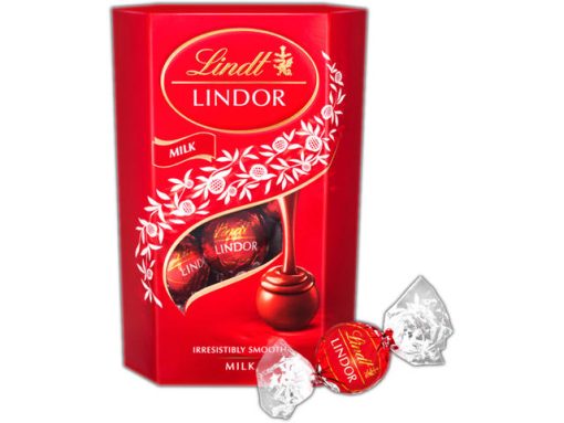 LINDT LINDOR BOMBOANE CIOCOLATA 200GR LAPTE