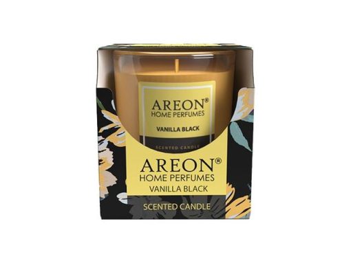 AREON HOME SCENTED CANDLE VANILLA BLACK