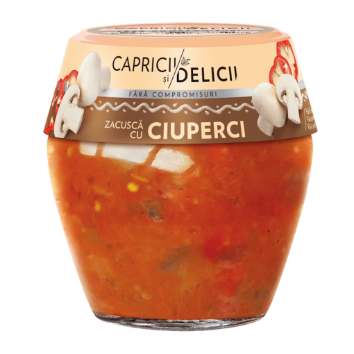 CAPRICII DELICII ZACUSCA CIUPERCI 550GR