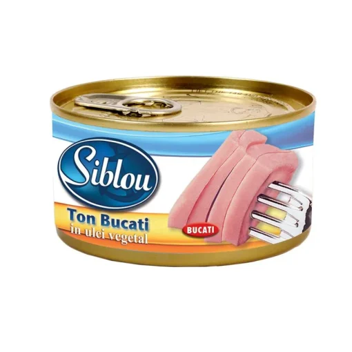 SIBLOU TON BUCATI 185GR ULEI VEGETAL