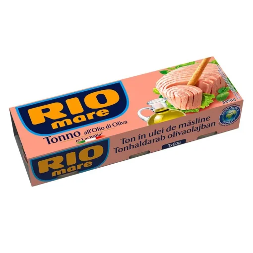 RIO MARE TON 3X80GR ULEI MASLINE