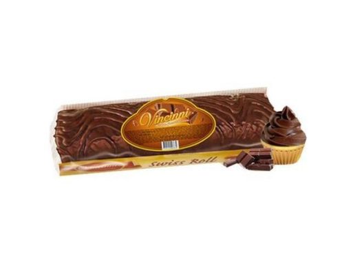 VINCINI SWISS ROLL BLAT NEGRU 250GR CACAO