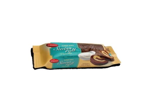 VINCINI SWISS ROLL BLAT NEGRU 250GR VANILIE