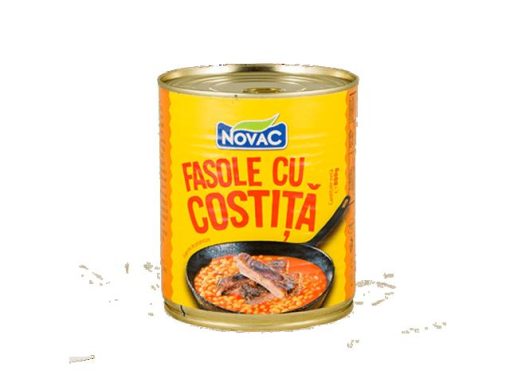 NOVAC FASOLE CU COSTITA 800GR