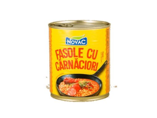 NOVAC FASOLE CU CARNATI 800GR