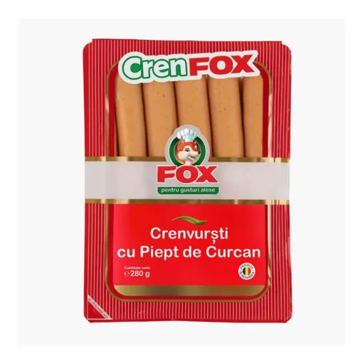 FOX CRENVURSTI 280GR PIEPT CURCAN
