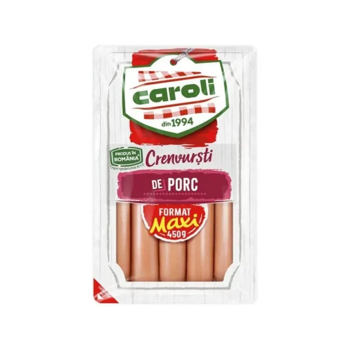 CAROLI CRENVURSTI 450GR PORC