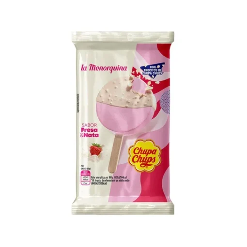 INGHETATA BAT CHUPA CHUPS CAPSUNI ALBA 60G