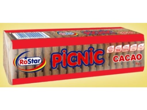 ROSTAR PICNIC BISCUITI 75GR CACAO
