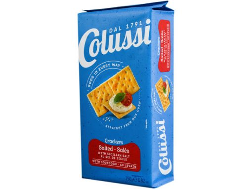 COLUSSI CRACKERS 250GR SARE