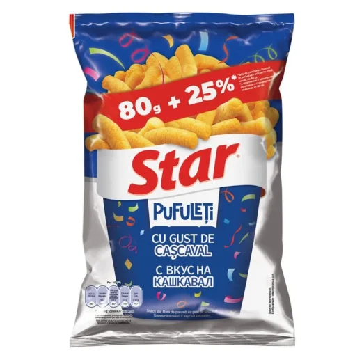 STAR PUFULETI CASCAVAL 80GR+20GR GRATIS