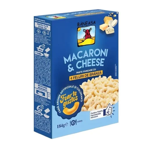 BANEASA MAC CHEESE 4 FEL BRANZA 184G