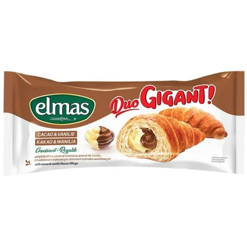 ELMAS CROISSANT GIGA 160GR CACAO/VANILIE