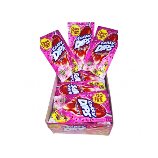 CHUPA CHUPS CRAZY DIPS 14GR STRAWBERRY