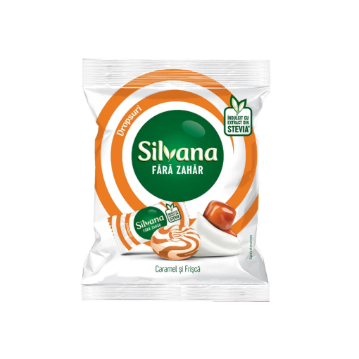 SILVANA DROPS STEVIA 60GR CARAMEL/FRISCA