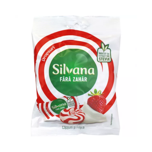 SILVANA DROPS STEVIA 60GR CAPSUNI/FRISCA