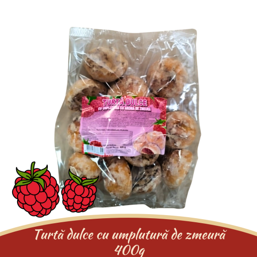 ALINUTZ TURTA DULCE 400GR ZMEURA
