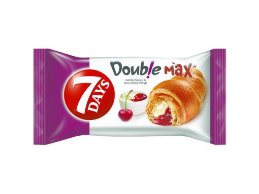 7D CROISSANT DOUBLE 80GR VANILIE/VISINE