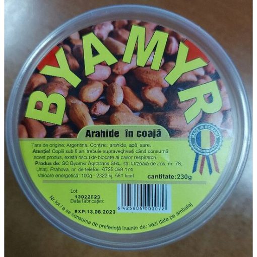 BYAMYR ARAHIDE PRAJITE IN COAJA 230GR PAHAR