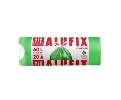ALUFIX SACI GUNOI SNUR 60L VERDE 20/SET HDPE