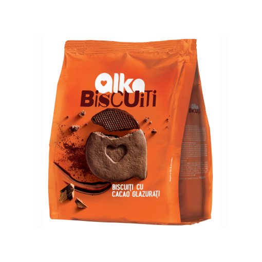 ALKA BISCUITI 180GR CACAO GLAZURATI