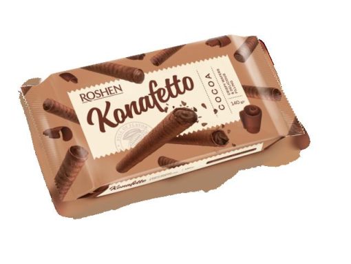 ROSHEN KONAFETTO WAFER ROLLS 140GR CACAO
