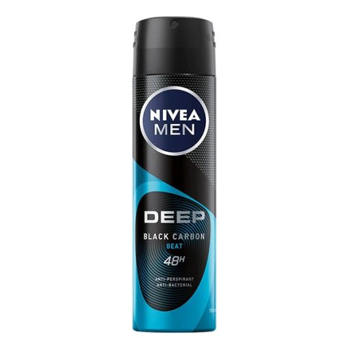 NIVEA DEO MEN 150ML DEEP BLACK CARBON BEAT