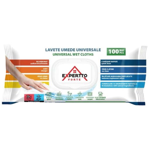 EXPERTTO LAVETE UMEDE UNIVERSALE 100BUC BICARBONAT SI OTET