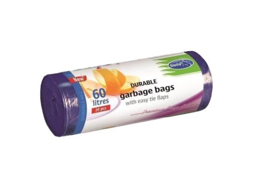 STELLA SACI MENAJ ULTRAREZISTENTI 60L 20/SET URECHI