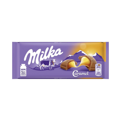 MILKA CIOCOLATA 100GR CARAMEL PLAT