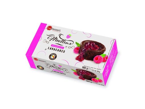 BELDESSERT LAVA CAKE 2X90GR ZMEURA