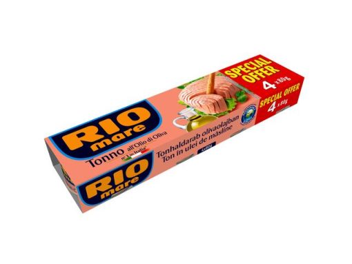 RIO MARE TON 4X80GR ULEI MASLINE