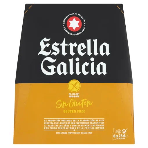 ESTRELLA GALICIA MINI ALC 5.5% PACK 6X250ML