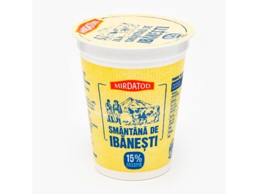 IBANESTI SMANTANA PASTEURIZATA 15% 400G