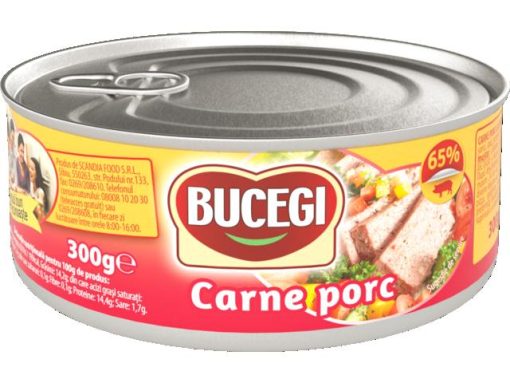 BUCEGI CARNE 300GR PORC 65%